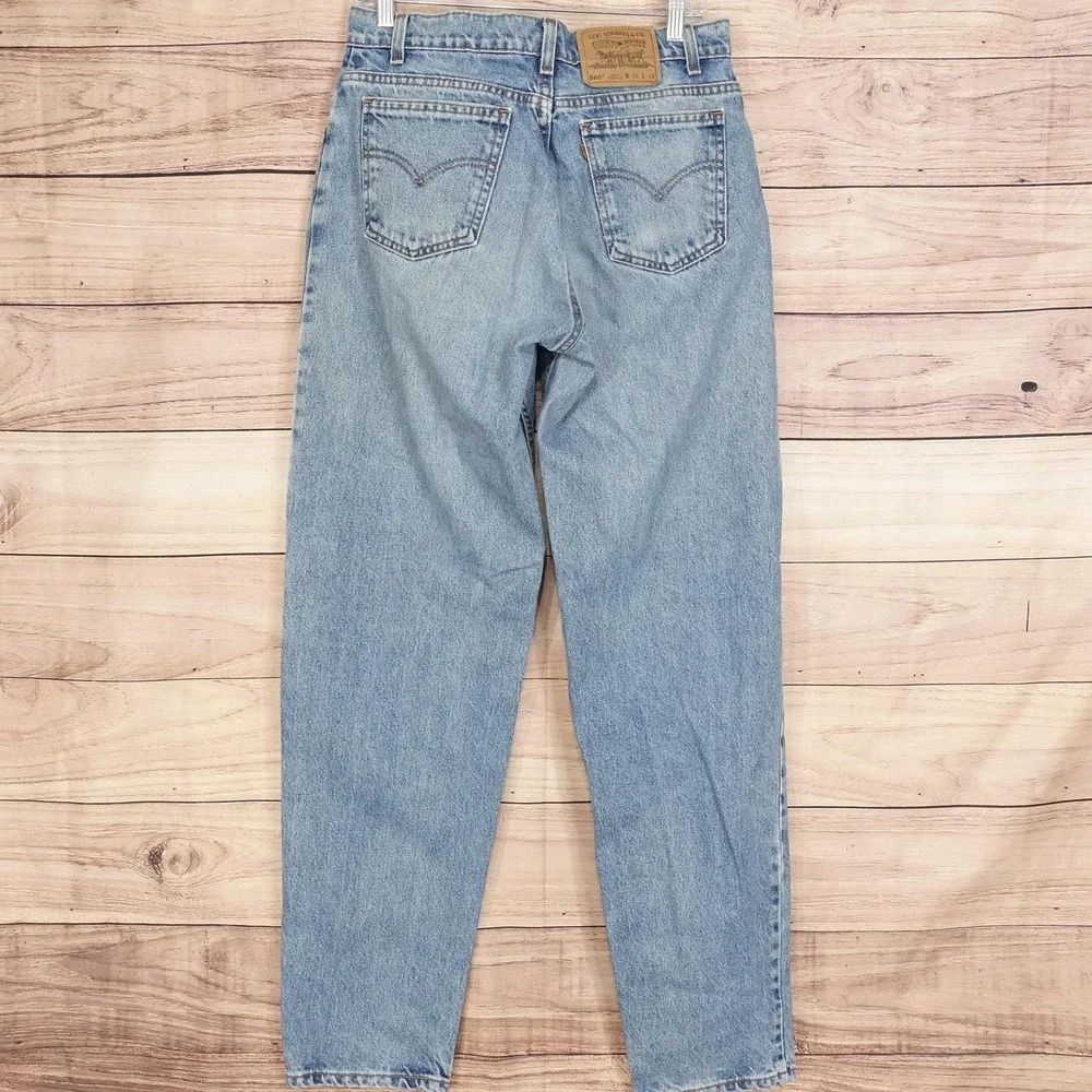 Vintage Levis 560 Jeans 32x34 (31x33) Blue Loose Tapered USA Orange Tab
